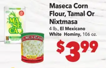 Vallarta Supermarkets Maseca Corn Flour, Tamal Or Nixtmasa offer