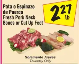 El Super Fresh Pork Neck Bones or Cut Up Feet offer