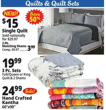 Ocean State Job Lot Quilts offer