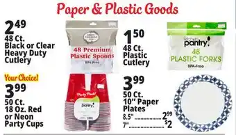 Ocean State Job Lot Paper & Plastic Products offer