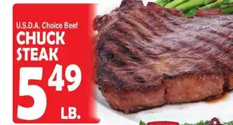 Bravo Supermarkets CHUCK STEAK offer