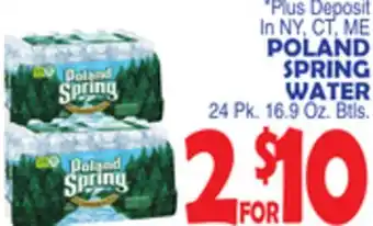 Bravo Supermarkets POLAND SPRING WATER offer