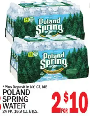 C Town POLAND SPRING WATER offer