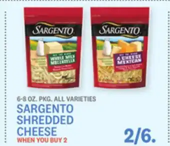 Kings Food Markets SARGENTO SHREDDED CHEESE offer