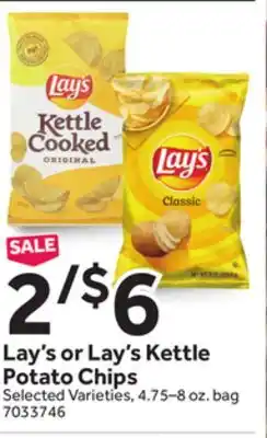 Stop&Shop Lay's or Lay's Kettle Potato Chips offer