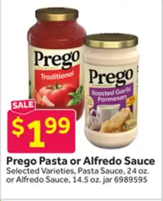 Stop&Shop Prego Pasta or Alfredo Sauce offer