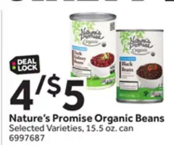 Stop&Shop Nature's Promise Organic Beans offer