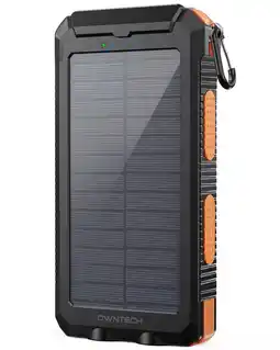 Walmart OWNTECH Portable Solar Charger for iphone android, 20000mah Power Bank with 5 USB Port offer