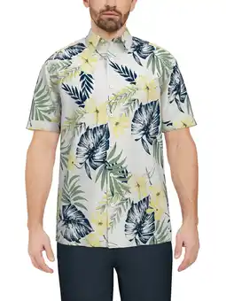 Walmart Cafe Luna Men's Floral Print Short Sleeve Shirt offer