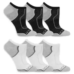 Walmart Fruit of the Loom Cool Zone Lightweight No-Show Socks for Women, Black Assorted, Sizes 8-12 (6-Pack) offer