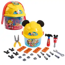 Walmart Disney Junior Mickey Mouse Handy Helper Tool Bucket, 25-pieces, Kids Toys for Ages 3 up offer