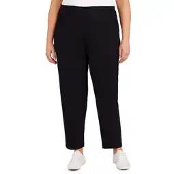 Walmart Alfred Dunner Womens Plus-Size Classic Allure Fit Proportioned Pant With Elastic Comfort Waistband offer