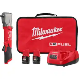 Walmart Milwaukee 2565-22 M12 FUEL 1/2 Right Angle Impact Wrench Kit offer