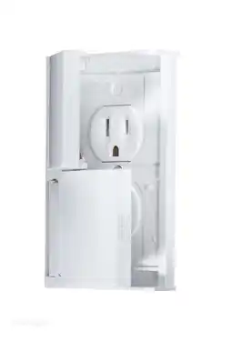 Walmart RV Designer S905 AC Weatherproof Dual Outlet With Snap Cover-Plate - White offer