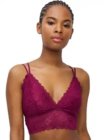 Walmart BLAKE & CO. Juniors' Lace Strappy Racerback Pullover Bralette , Sizes S - 3X offer