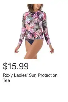 Costco Roxy Ladies' Sun Protection Tee offer
