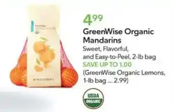 Publix GreenWise Organic Mandarins offer