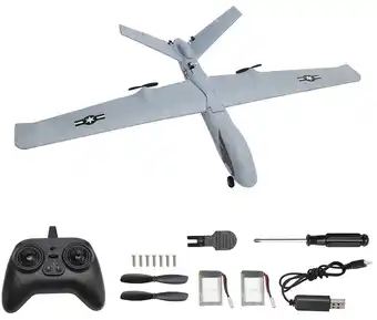 Walmart Bruce&Shark RC Plane RC Airplane RC Glider Foam Aircraft 3CH Z55 Toy With 2 Batteries For Kid Gift offer