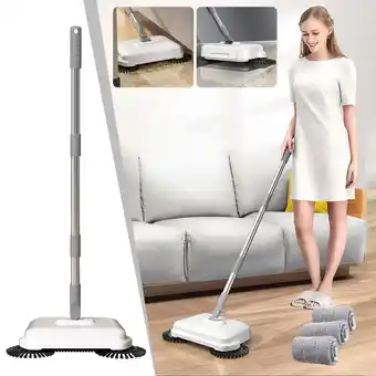 Walmart Djiypn Hand Push Sweeper Home Sweeping Mopping Machine Vacuum Cleaner offer