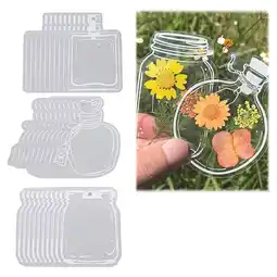 Walmart FitBest 30PCS Profiled DIY Transparent Dry Flower Stickers Bookmark Hand Account Material Stickers offer