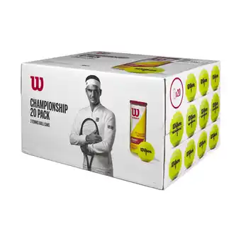 Walmart Wilson Championship Extra-Duty XD Tennis Ball - 20 Can Pack (60 Balls) offer