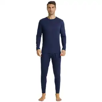 Walmart LANBAOSI Long John for Men Thermal Underwear Set 2 Piece Top & Botttoms Size L offer