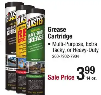 Menards B'laster Pro-Grade Multi-Purpose Grease - 14 oz offer