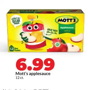 Hy-Vee Mott's applesauce offer