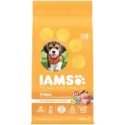 Walmart Iams Proactive Health Chicken And Whole Grain Recipe Dry Dog Food For Puppies, 7 Lb Bag offer