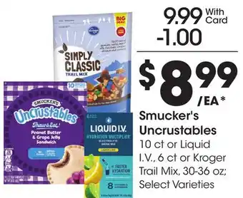 Ralphs Smucker's Uncrustables offer