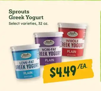 Sprouts Farmers Market Sprouts Greek Yogurt offer