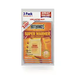 Walmart HotHands Large Body & Hand Super Warmers, 3-Pack offer