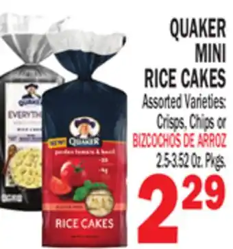 Bravo Supermarkets QUAKER MINI RICE CAKES offer