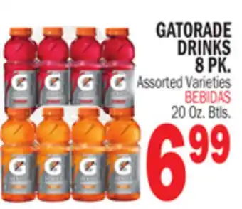 Bravo Supermarkets GATORADE DRINKS 8 PK offer