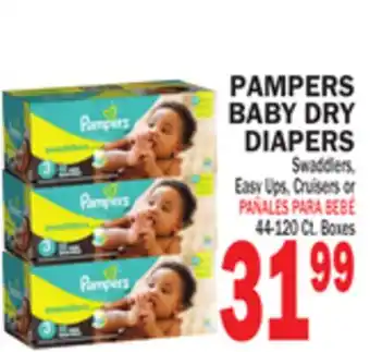 Bravo Supermarkets PAMPERS BABY DRY DIAPERS offer