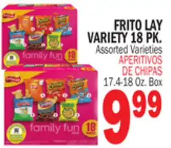 Bravo Supermarkets FRITO LAY VARIETY 18 PK offer