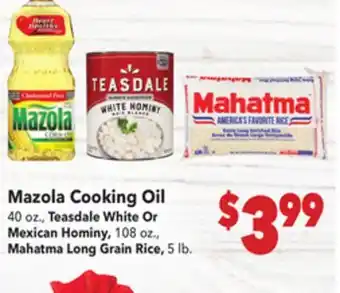 Vallarta Supermarkets Mazola Cooking Oil offer