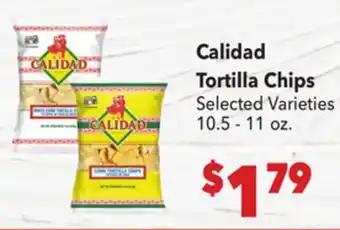 Vallarta Supermarkets Calidad Tortilla Chips offer