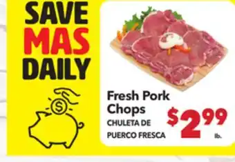 Vallarta Supermarkets Fresh Pork Chops / CHULETA DE PUERCO FRESCA offer