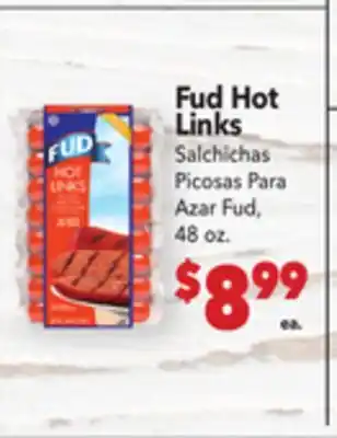 Vallarta Supermarkets Fud Hot Links offer