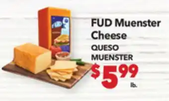 Vallarta Supermarkets FUD Muenster Cheese/QUESO MUENSTER offer