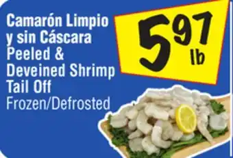 El Super Peeled & Deveined Shrimp Tail Off offer