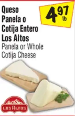 El Super Panela or Whole Cotija Cheese offer