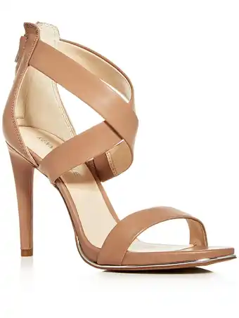 Walmart Kenneth Cole New York Womens Brooke Cross Sandal Leather Open Toe Heel Sandals offer