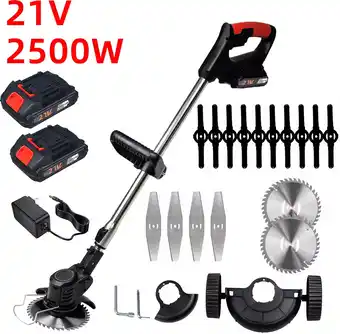 Walmart Lycxbfjia Cordless Weed Wacker, 21V Lawn Mower with 2000mAh Battery offer