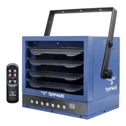 Walmart TEMPWARE Blue 7500W Electric 2 Speed Adjustable Fan-forced Garage Heater offer