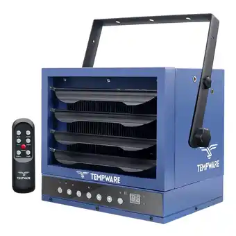 Walmart TEMPWARE Blue 7500W Electric 2 Speed Adjustable Fan-forced Garage Heater offer