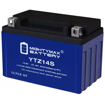 Walmart YTZ14S Lithium Replacement Battery compatible with Suzuki 1000 GSX-S1000, A, F, FA 16-23 offer