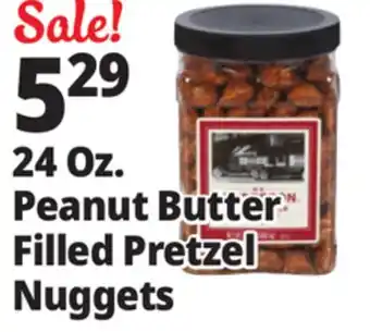 Ocean State Job Lot Herr's Peanut Butter Filled Pretzel Nuggets 24 oz offer