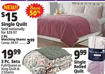 Ocean State Job Lot Quilts offer
